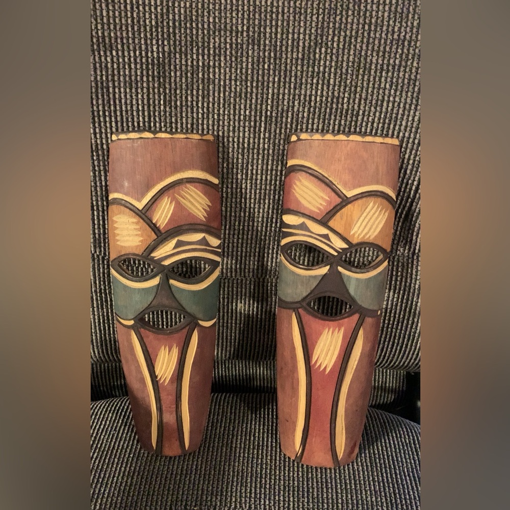 Swazi Mask Wooden Indonesian Wall Art Decor